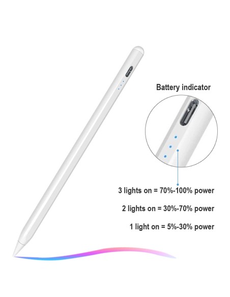 Lápiz Stylus Pen Para Tablet Android iOS iPad Detección Inclinación - Ref. AC115