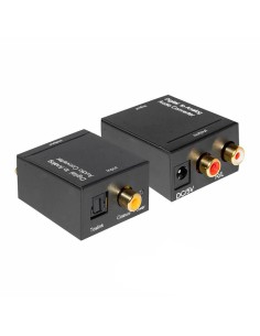 Adaptador Convertidor Audio digital óptico a audio analógico RCA