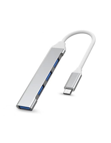 Hub Adaptador OTG Tipo-C a 4 puertos USB 3.0 & 2.0