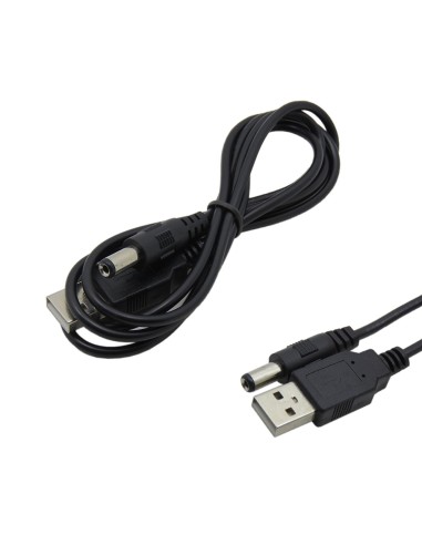 Cable alimentación USB a DC 5.5mm / 2.1mm 5V 9V