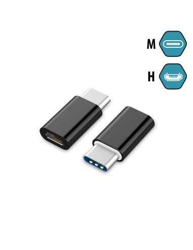Mini adaptador OTG USB Tipo-C a MicroUSB - Ref. AC137