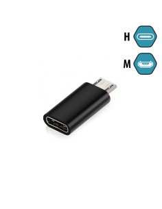 Mini adaptador OTG USB Tipo-C a MicroUSB