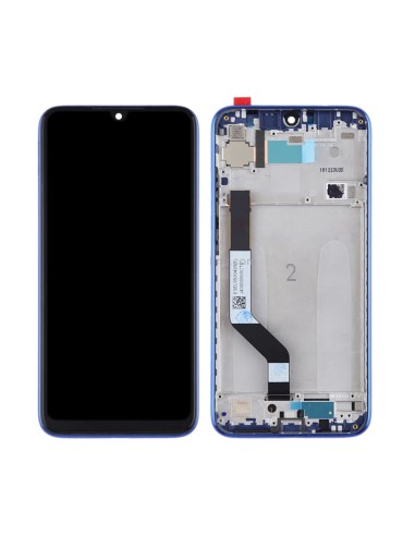 Pantalla completa compatible con marco azul Xiaomi Redmi Note 7 / Note7
