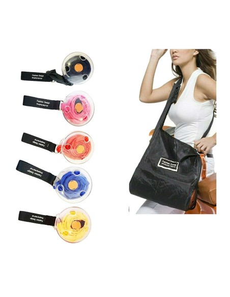 Bolsa reutilizable compacta para compra piscina playa aire libre-2