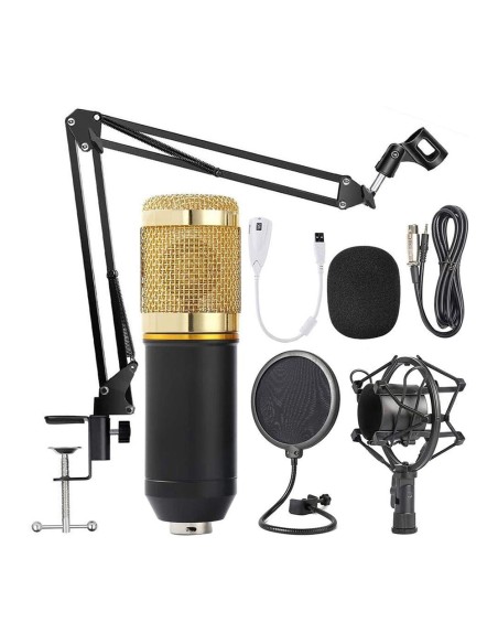 Micrófono Profesional BM-800 condensador estudio grabación son soporte y accsorios