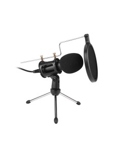 Micrófono de Condensador Profesional BM-700 con Conexión USB Soporte Estudio Grabación