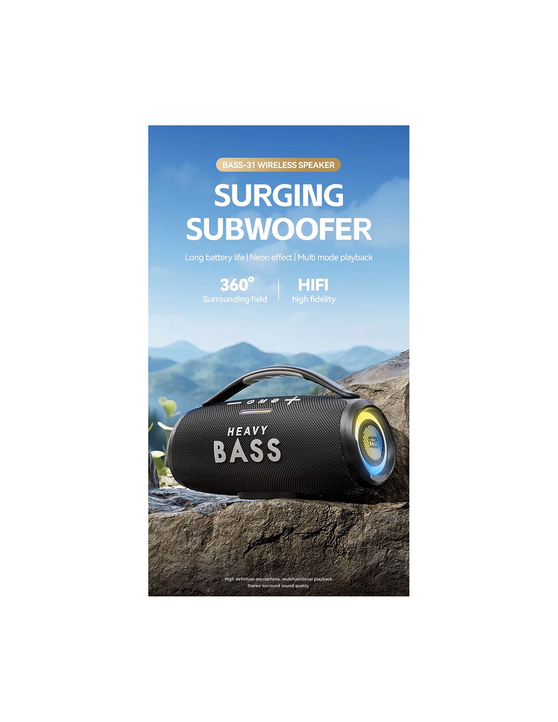 Altoparlanti Bluetooth Marsgaming MSRGB2 - 15W, RGB, Con Control Box, Bianco - Foto 4