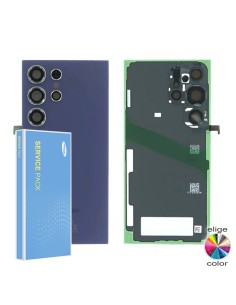 Tapa trasera Original Service Pack con cristal lente cámaras Samsung Galaxy S24 Ultra 5G SM-S928