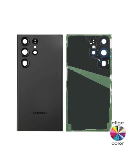 Tapa trasera con cristal lente cámaras para Samsung Galaxy S23 Ultra 5G S918