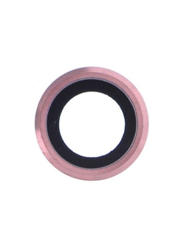 Embellecedor y lente color rosa camara trasera iPhone 6 - 6S