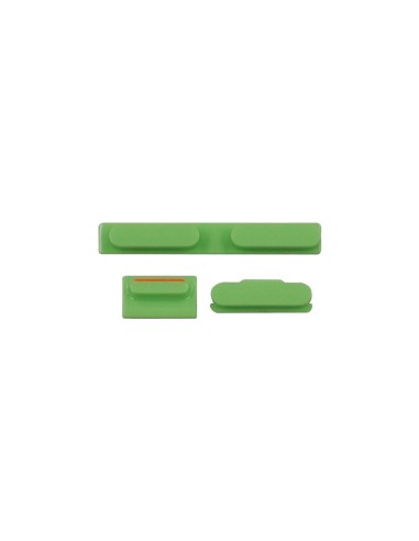 Conjunto de botones color Verde para iPhone 5C