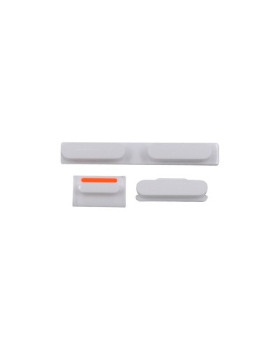 Conjunto de botones color blanco para iPhone 5C