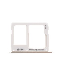Porta Sim y MicroSD Dorada para Samsung A310 A510 A710